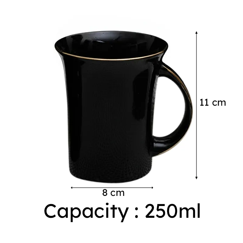 Dax Bone China Coffee Mug (250 mL Each) - Set of Two media 5