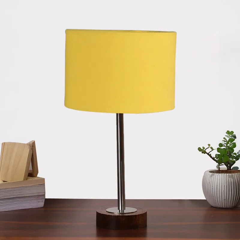Cotin I Rodin Wooden Table Lamp - Yellow,Silver,Brown media 3