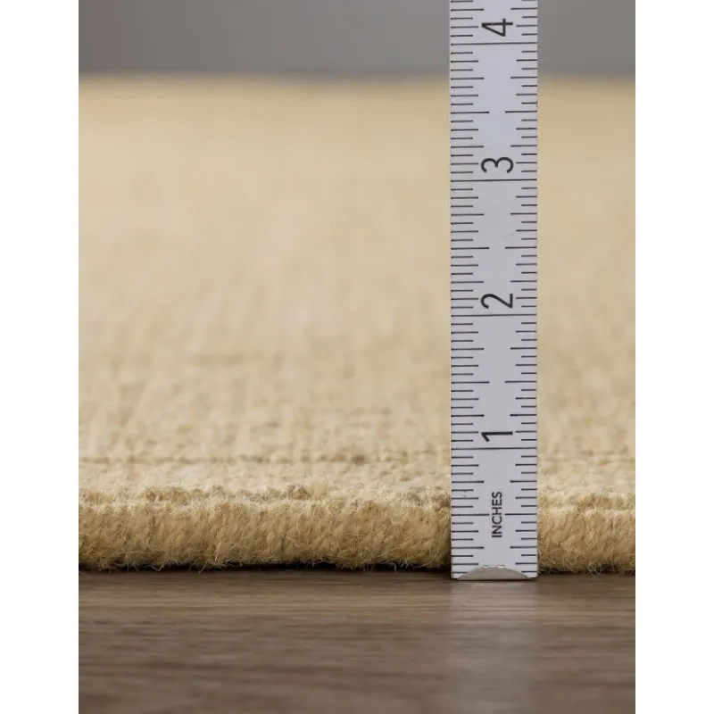 Ethereal Hand Loomed Wool Rug - Beige media 9