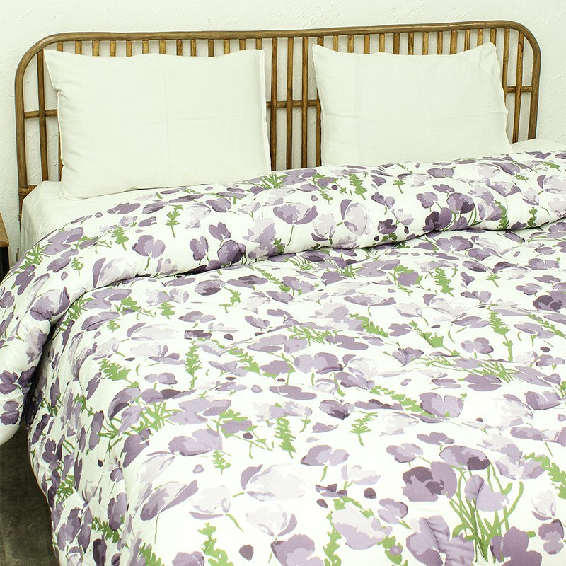 Lavender Bloom Cotton Comforter - 350 GSM media 4