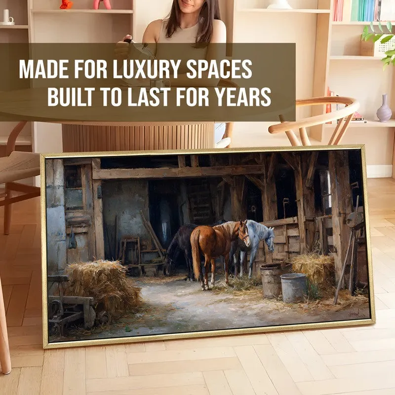 Pastoral Canvas Wall Painting With Frame media 5