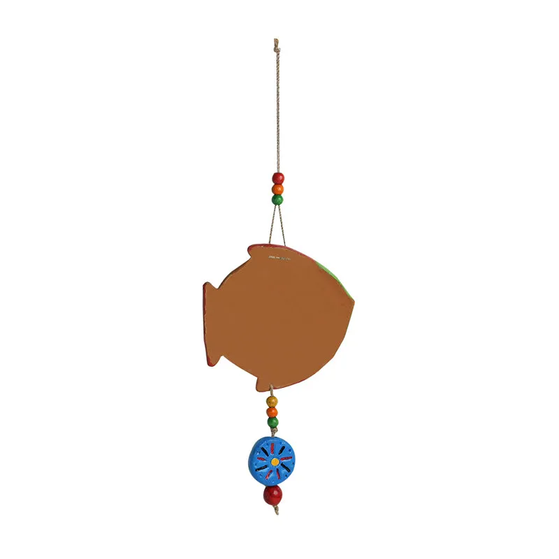 Fish Twin Handpainted Terracotta Wall Accent - Set Of Two media 4