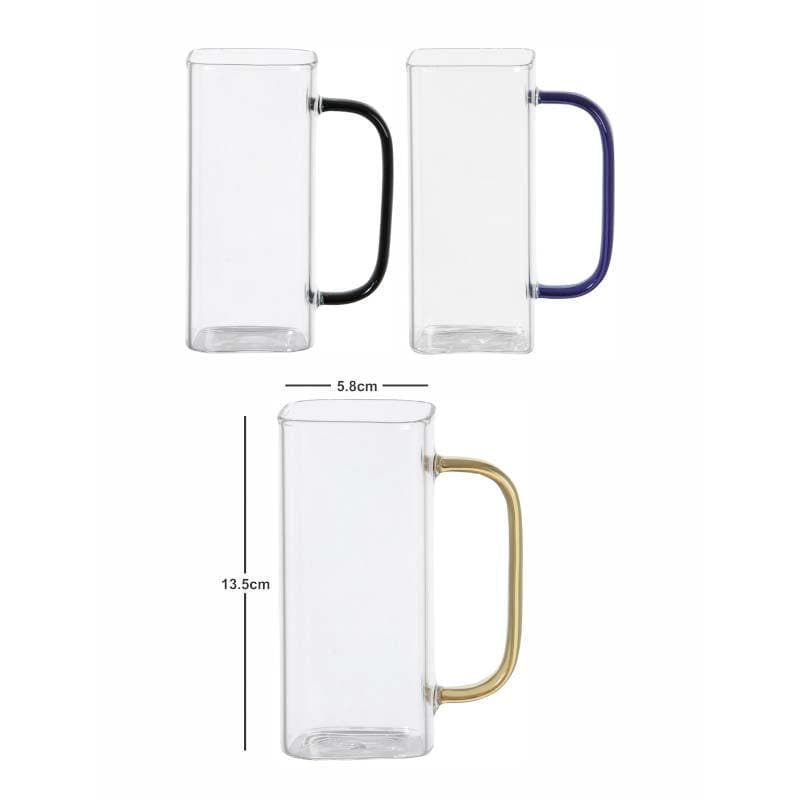 Puritax Glass Coffee Mug (400 mL Each) - Set of Three media 5
