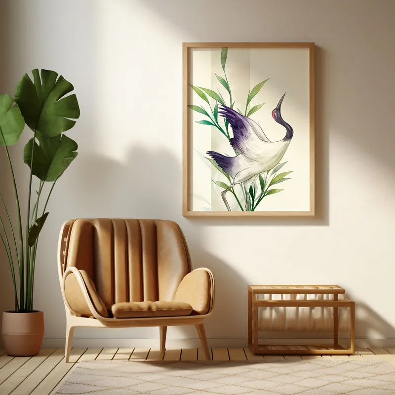 Feather & Foliage Botanical Archival Paper Wall Art - Natural Brown Frame media 3