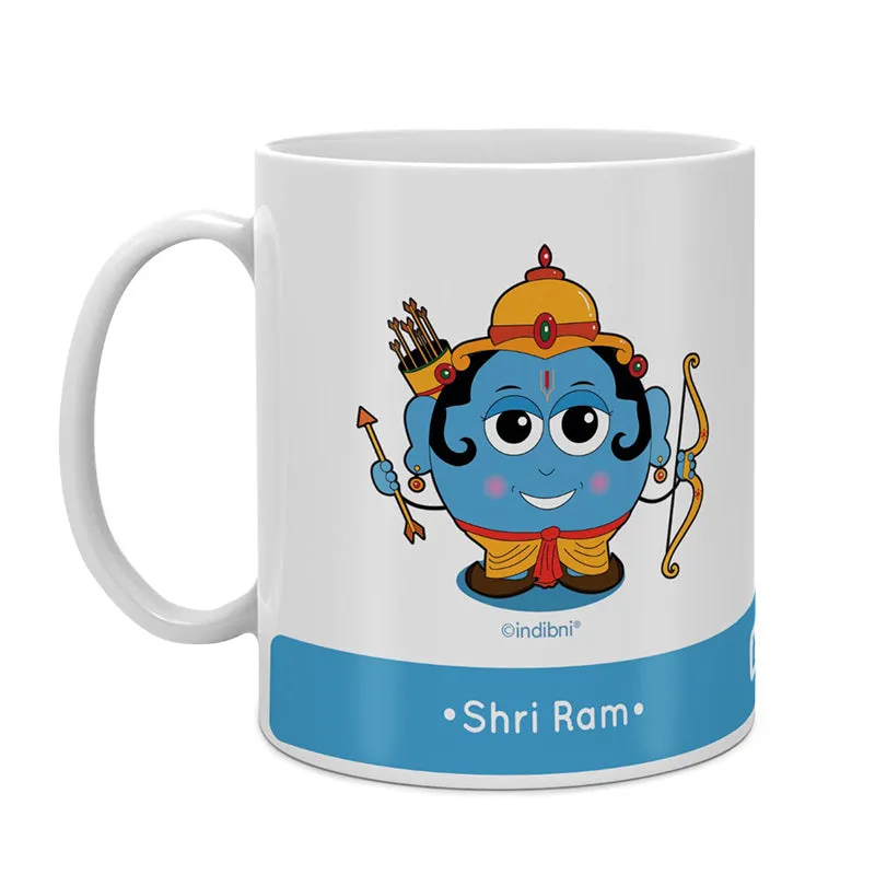 Whimsy Cute Sri Ram Ceramic Coffee Mug - 300 mL media 3