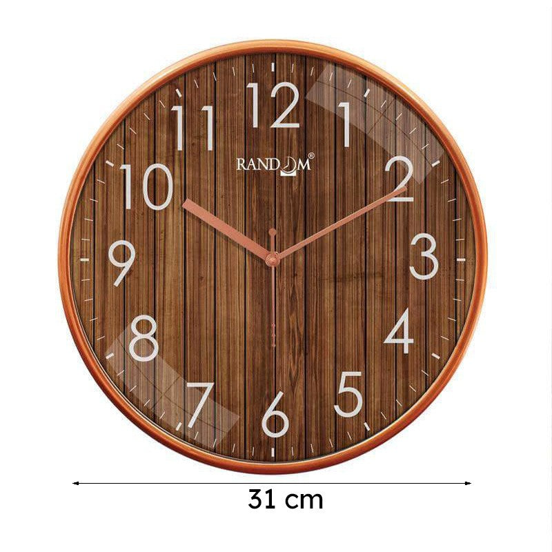Woody Brown Wall Clock media 5