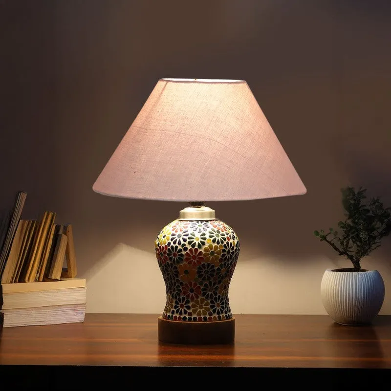 Wovara Wooden Table Lamp - Multicolor media 1
