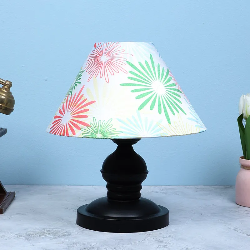 Hikari Prima Printed Mango Wood Table Lamp - Multicolor media 2