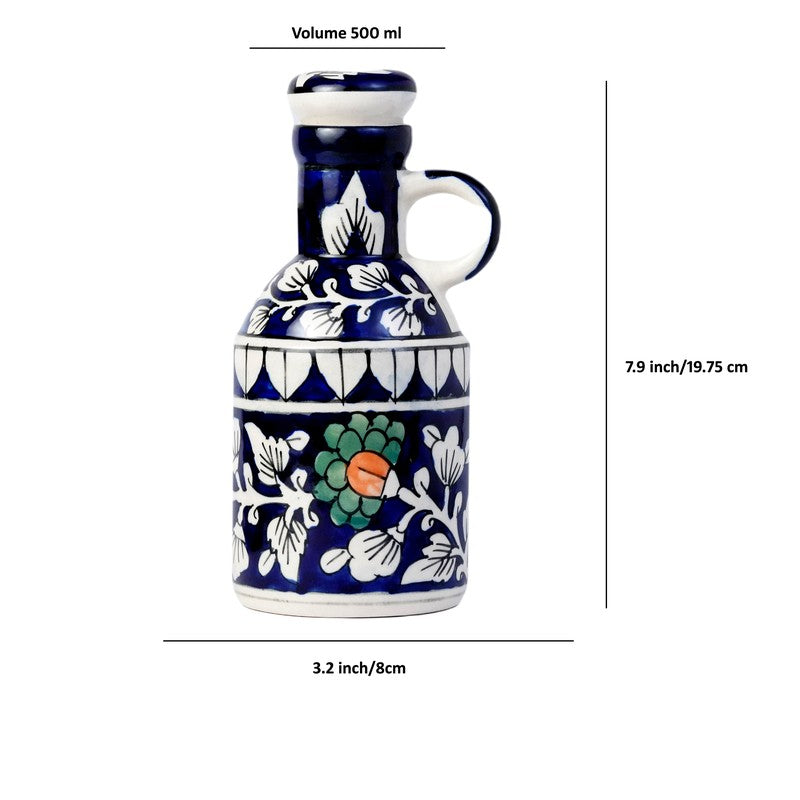 Handcrafted Drizzle Ceramic Oil Dispenser - 500 mL media 6