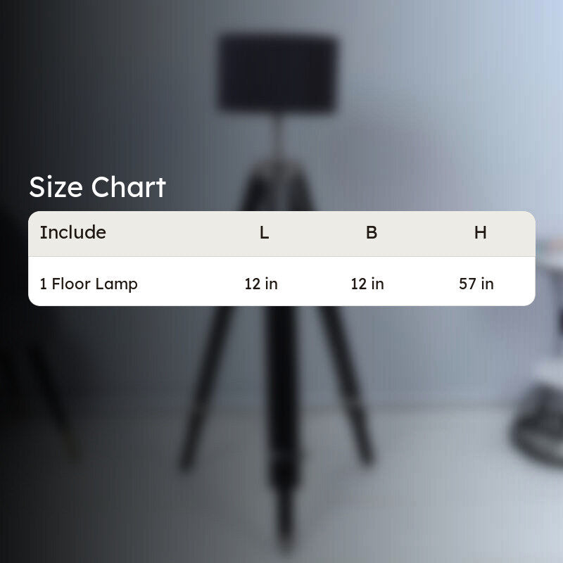 Lucciola Solid Tripod Floor Lamp - Black media 5