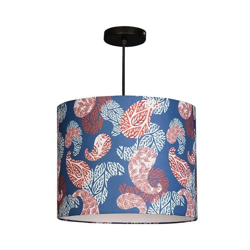 The Paisley Play Floral Fabric Ceiling Lamp media 4