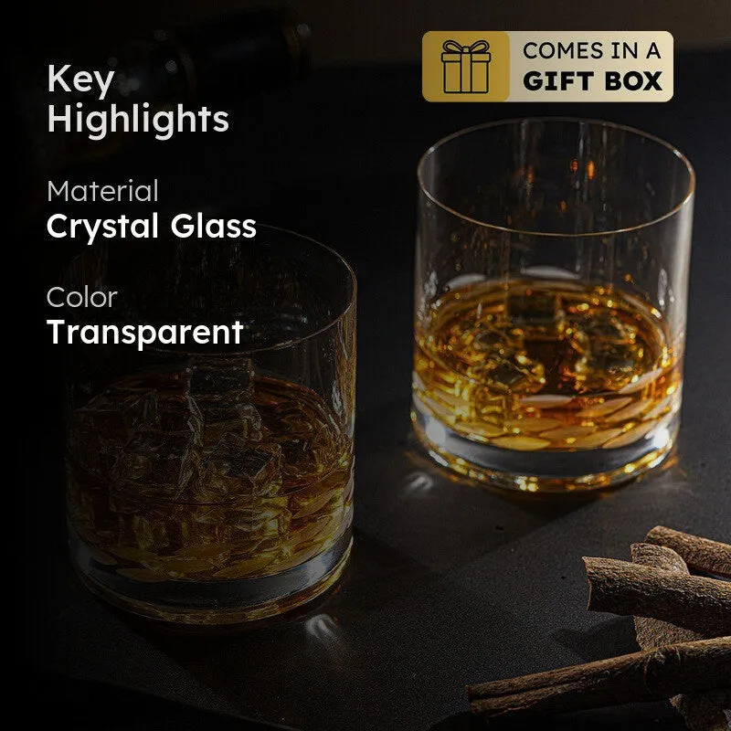 Cutwork Enigma Whiskey Glasses (270 mL Each) - Set Of Two media 2