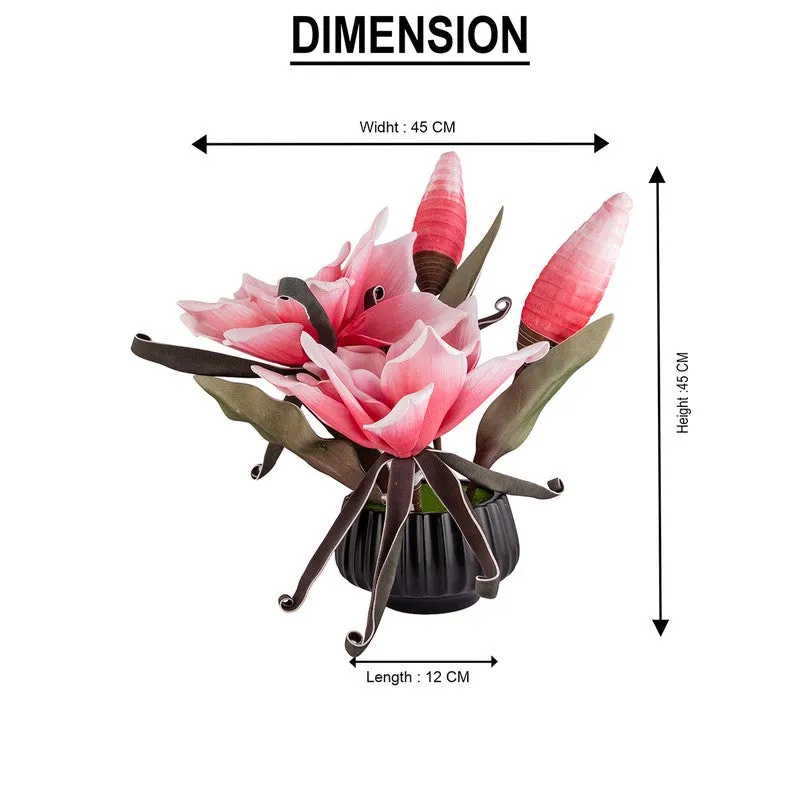 AarviDecor Blush Petal Foam Artificial Flowers media 9