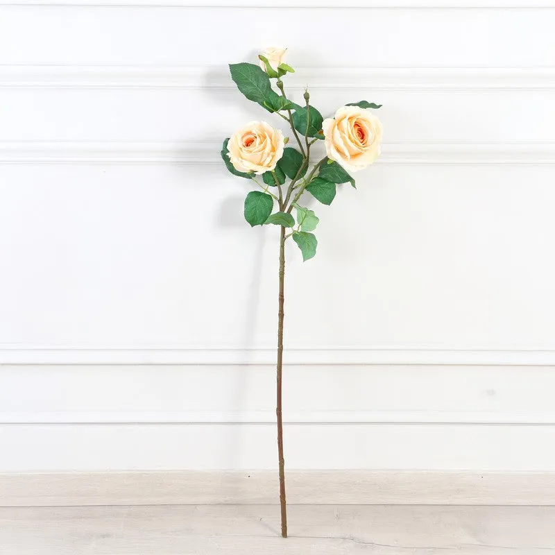 Bluma Wisteria Fabric Artificial Flower - Peach media 3