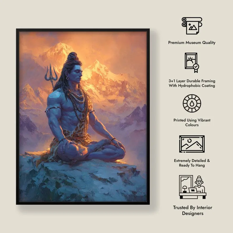 Mahadev in Deep Trance II Archival Paper Wall Art media 8