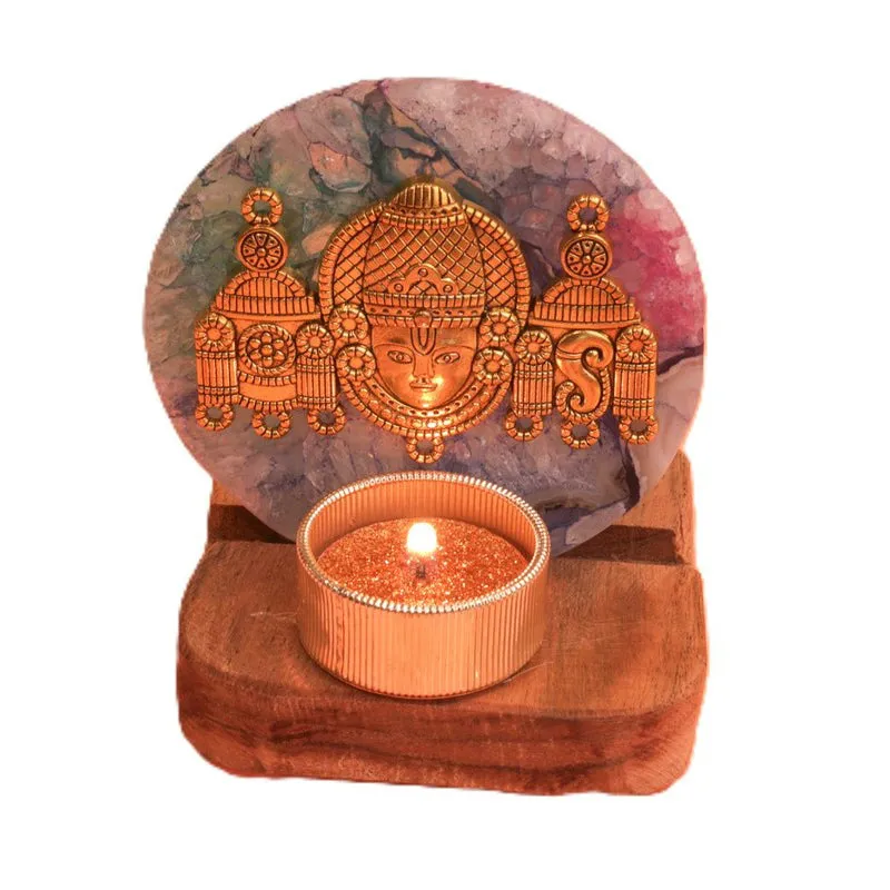 Eternal Shree Lord Venkateshwara Tealight Candle Holder media 5