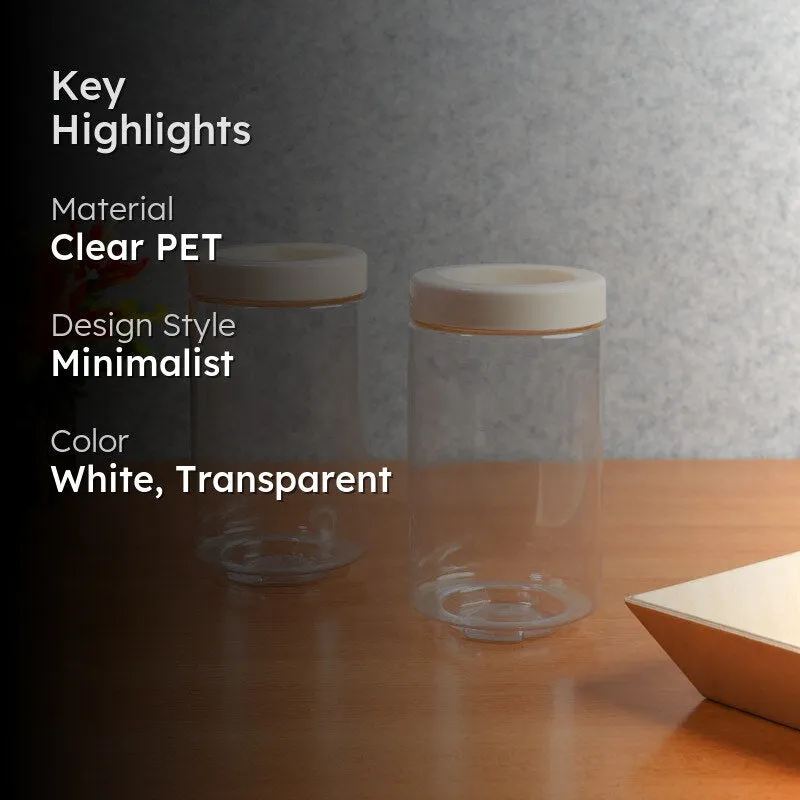 PureSeal White Clear PET Container (1000 mL Each) - Set Of Two media 2