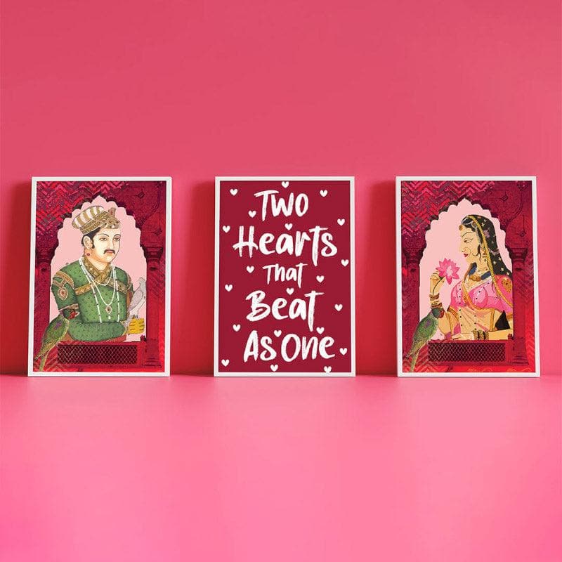 Prem Katha Paper Wall Art - Set Of Three