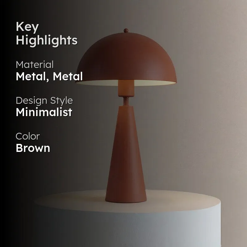 Fig Living Hoa Sphere Metal Table Lamp - Brown - 2