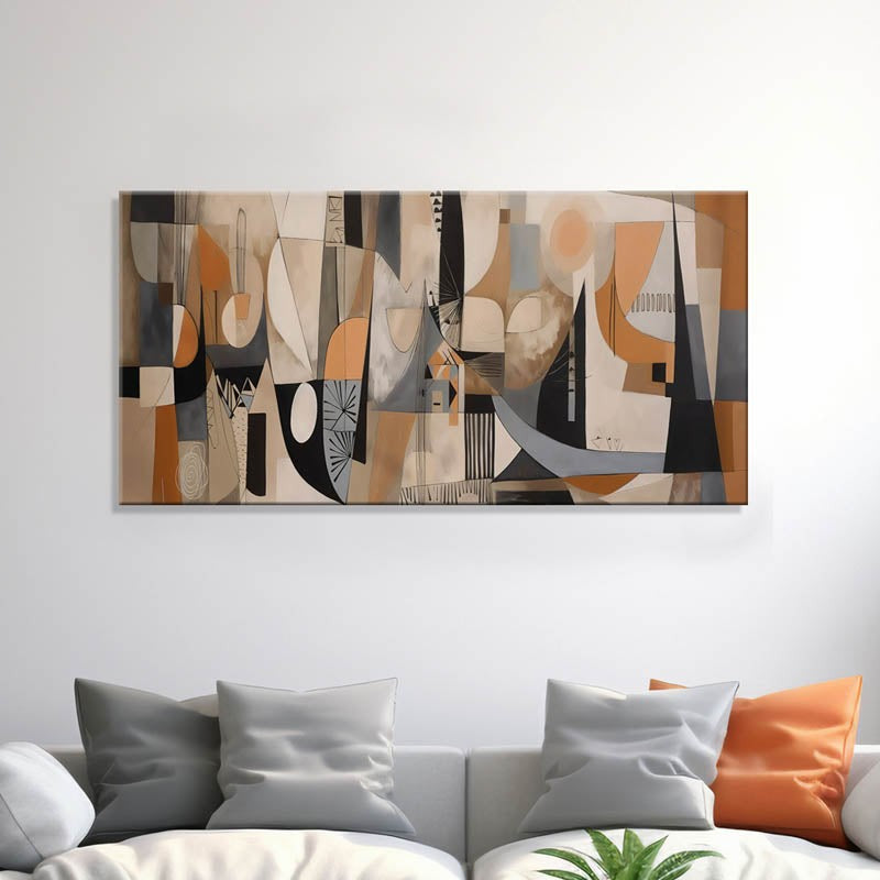 Contemporary Cubist Wall Painting