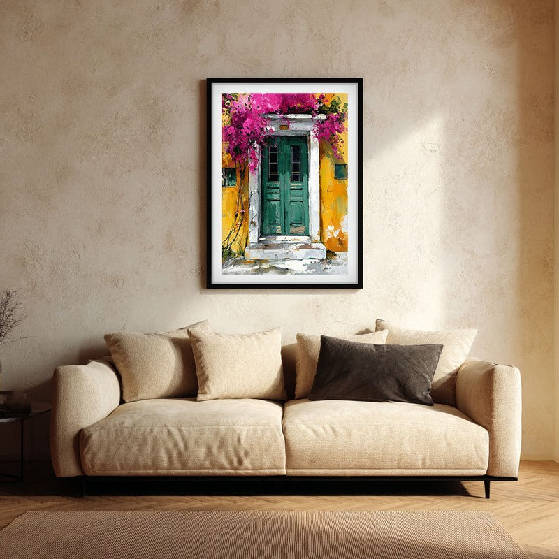Eloria Canvas Wall Painting With Black Frame
