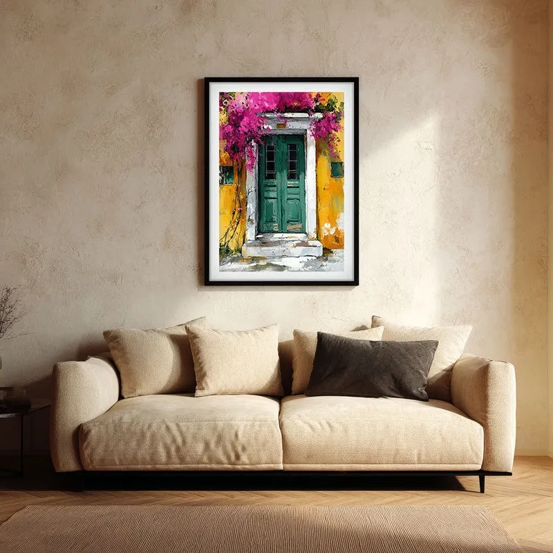Eloria Canvas Wall Painting With Black Frame media 1