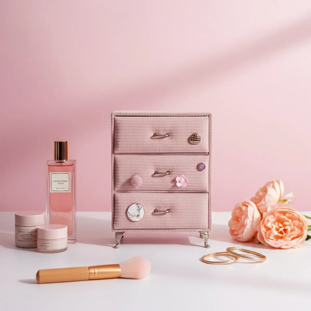 Luxe Caddy Desk Organiser - Pink media 1