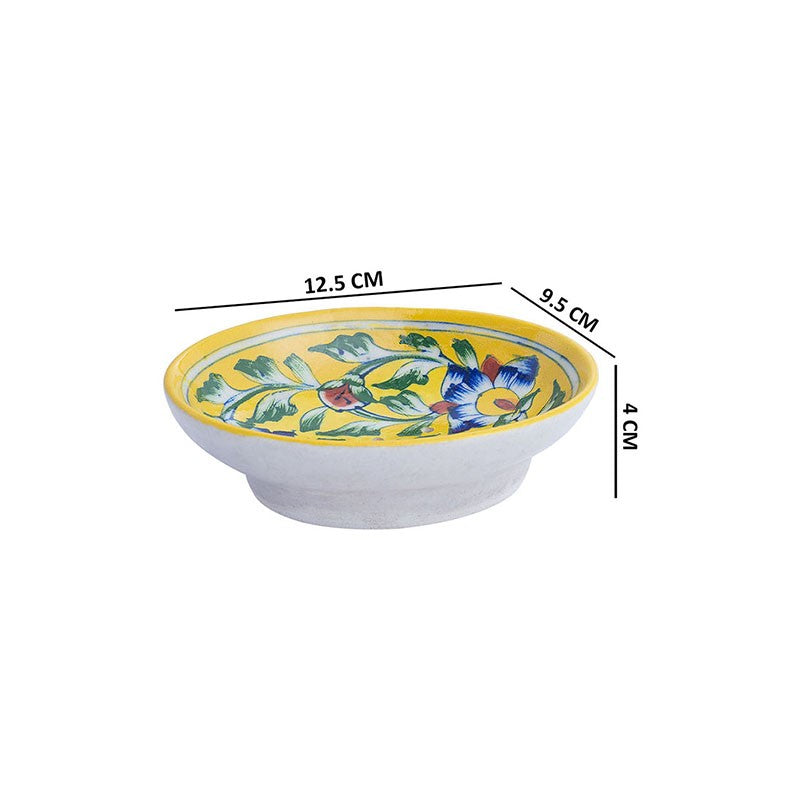 Aura Ceramic Soap Dish - Yellow,Blue media 8