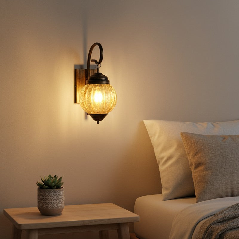 Antique Charm Iron Wall Lamp