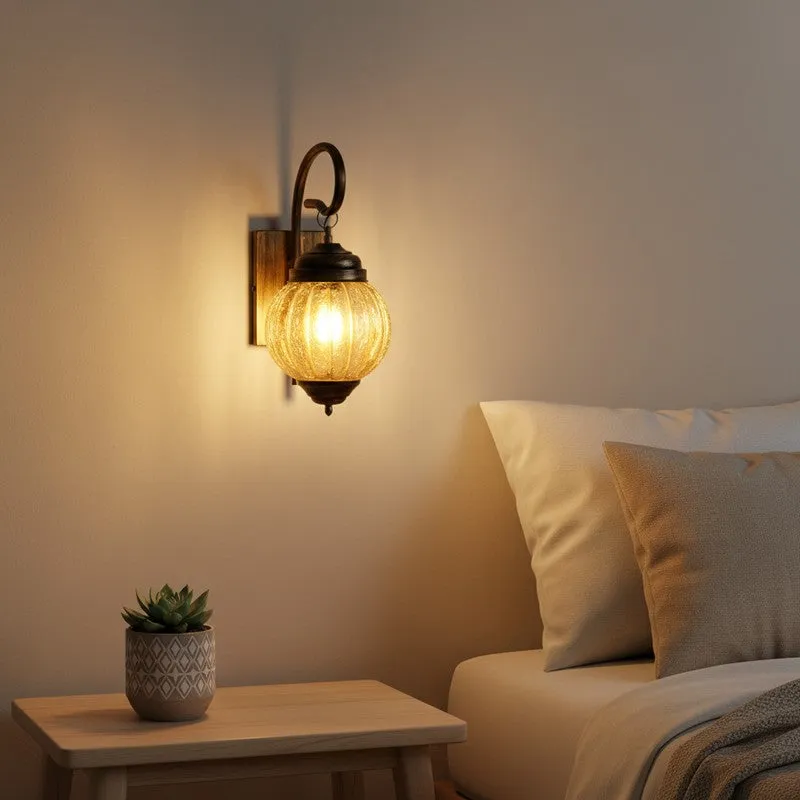 Antique Charm Iron Wall Lamp media 1