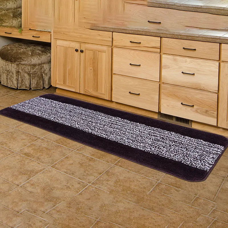 Marvis Anti Skid Micro Fiber Runner Rug - Black media 3