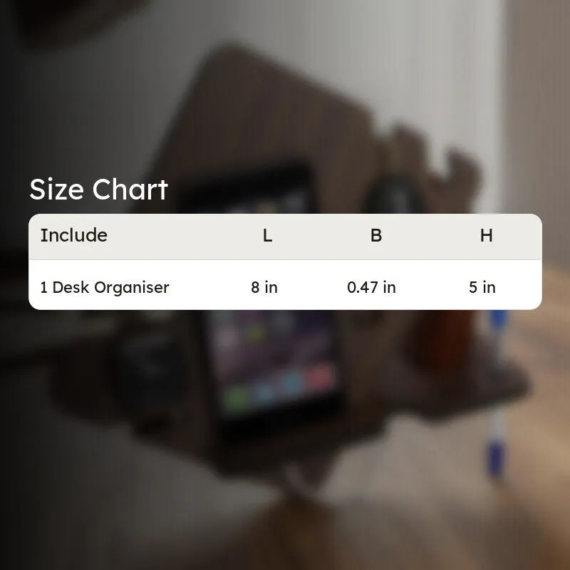 DeskMate MDF Desk Organiser - Brown media 5
