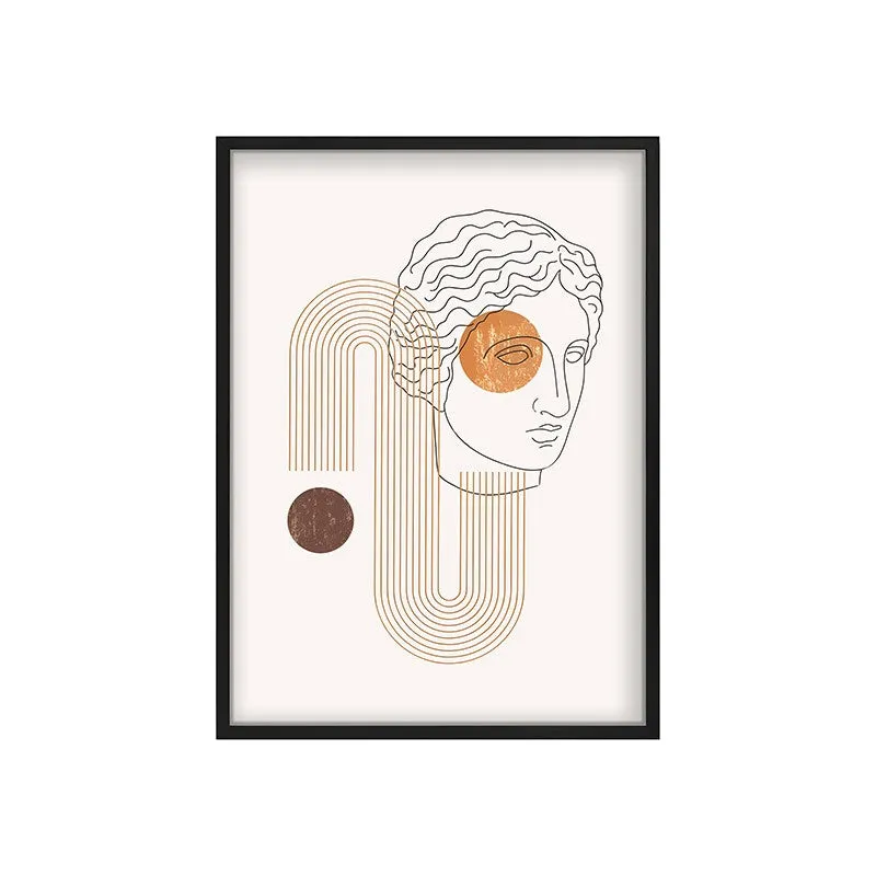 Modern Muse Canvas Wall Painting With Black Frame media 3