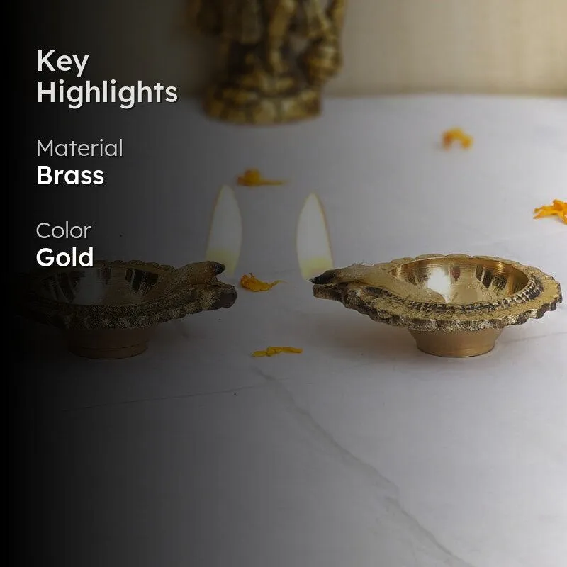 Dyota Decorative Diya - Set Of Two media 2