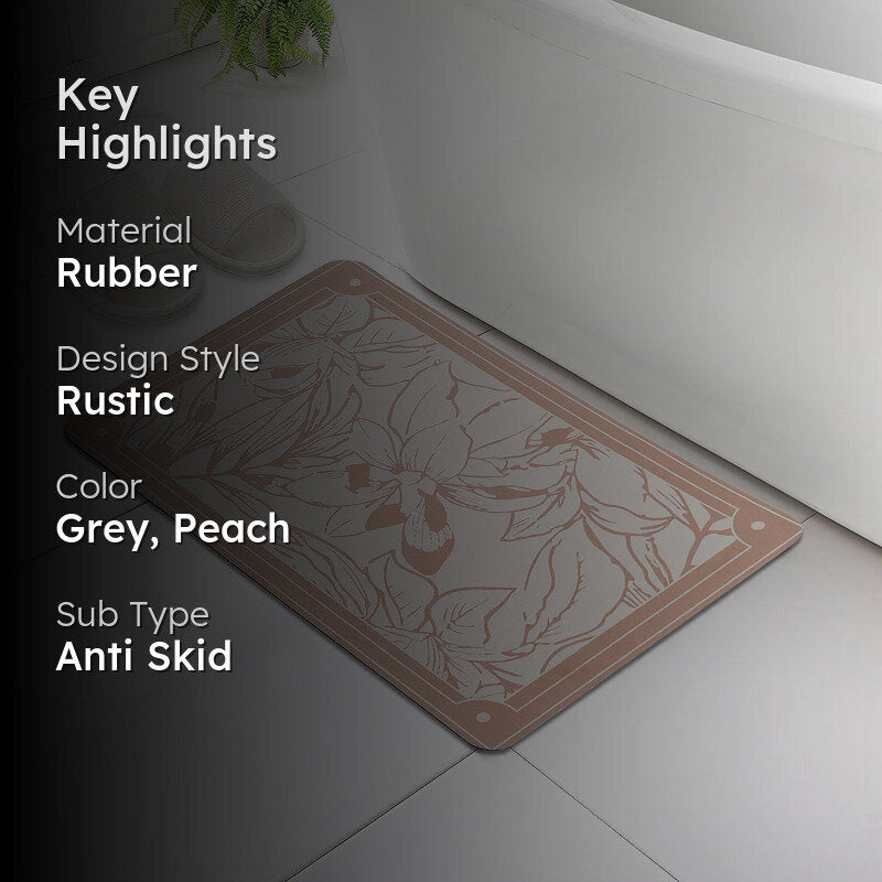 Serena Anti Skid Bath Mat media 2