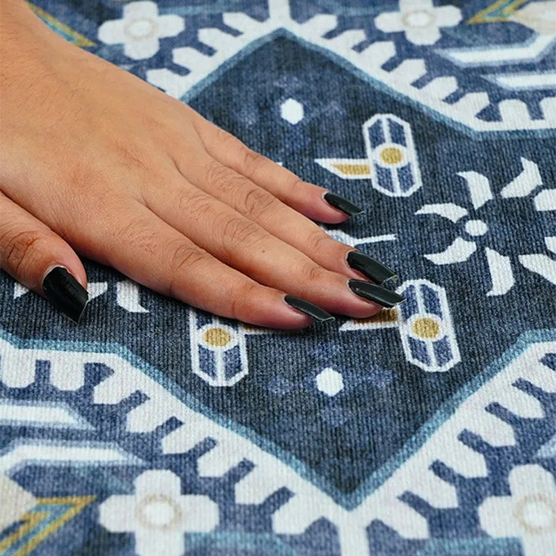 Iman Grace Prayer Mat (Blue) - 550 GSM media 6