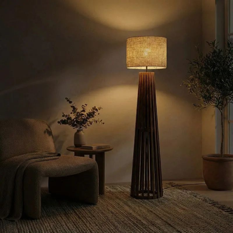 Resplend Wooden Floor Lamp media 3