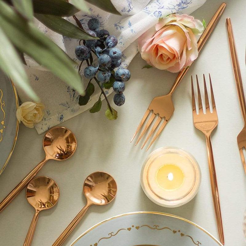 Gilded Tines Copper Dessert Fork - Set Of Six media 4