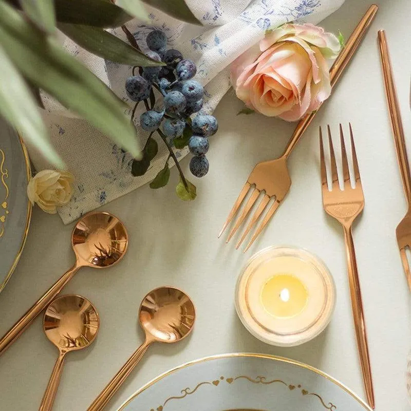 Gilded Tines Copper Dessert Fork - Set Of Six media 4