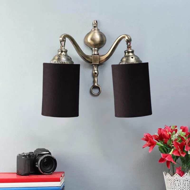 Lustrous Cylindrical Metal Wall Lamp media 3
