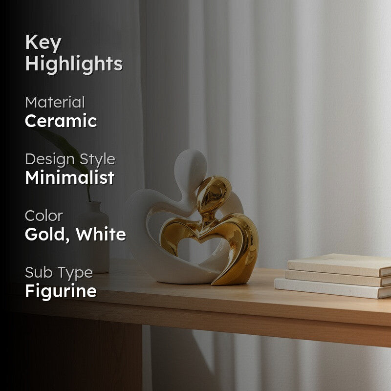 Aureate Affection Contemporary Showpiece - Set Of Two media 2