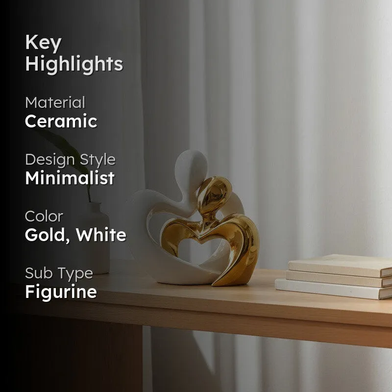 Aureate Affection Contemporary Showpiece - Set Of Two media 2