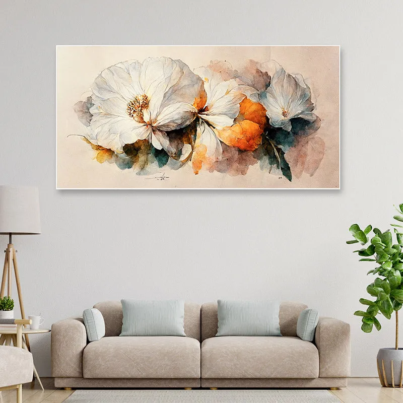 Sansa Daisy Floral Canvas Wall Painting media 3