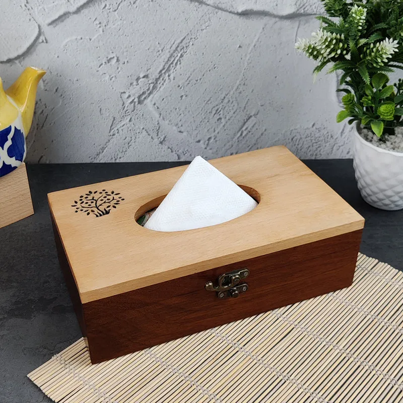 Folkwood Tissue Holder media 1