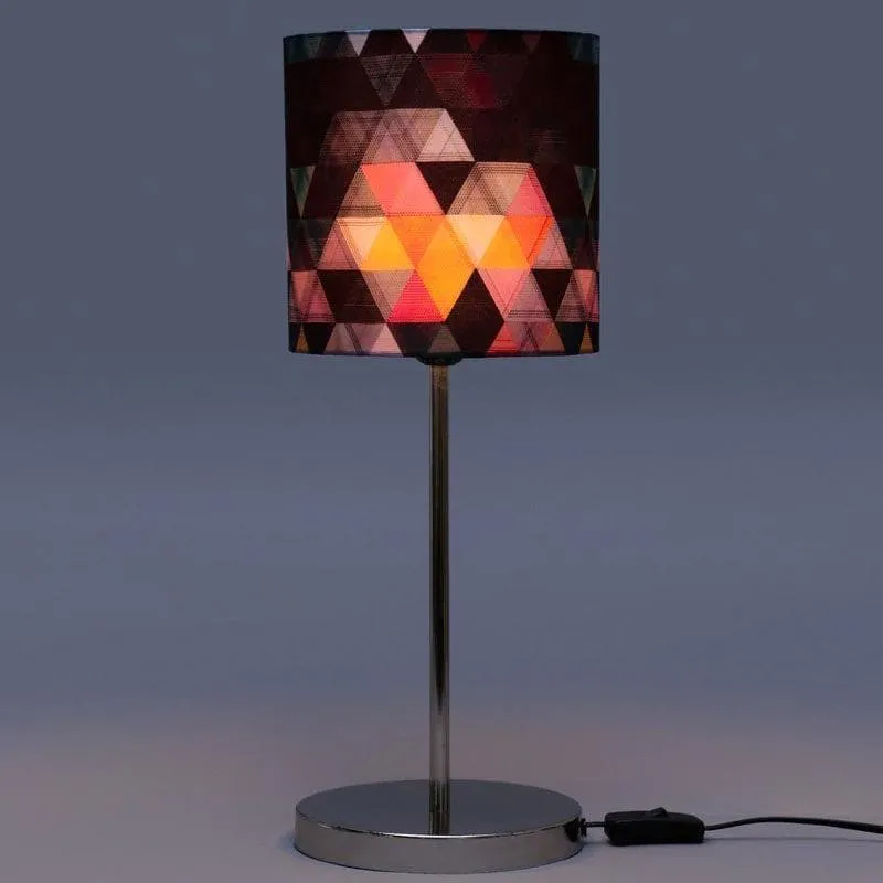 Pixel Poise Metal Fabric Table Lamp - Multicolor media 3