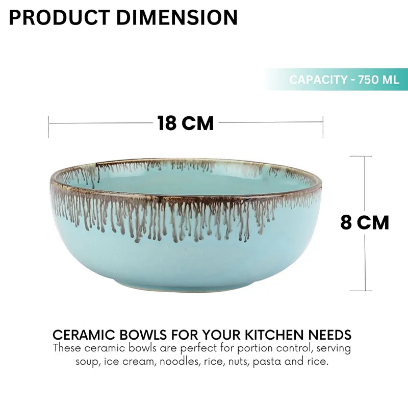 Casablanca Ceramic Serving Bowl - Set Of Two media 7