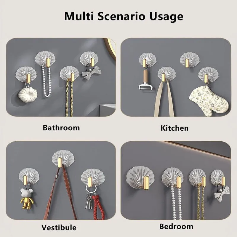 Shell Hook Plastic Key Holder - Set Of Four media 7