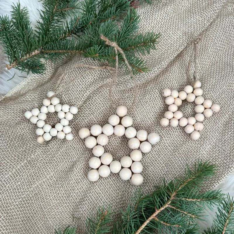 Yule Stars Christmas Ornament - Set Of Three media 3