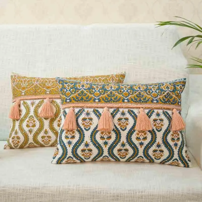 Meera Cushion Cover - Blue media 4
