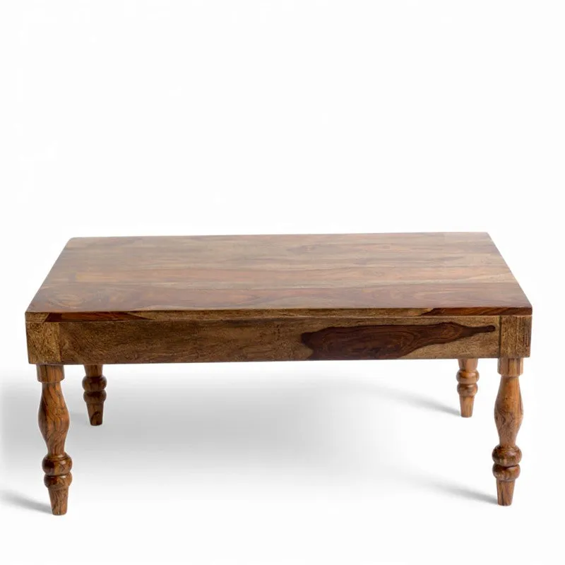 Zynex Sheesham Wooden Center Table - Dark Brown media 5